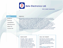 Tablet Screenshot of beta-elec.com